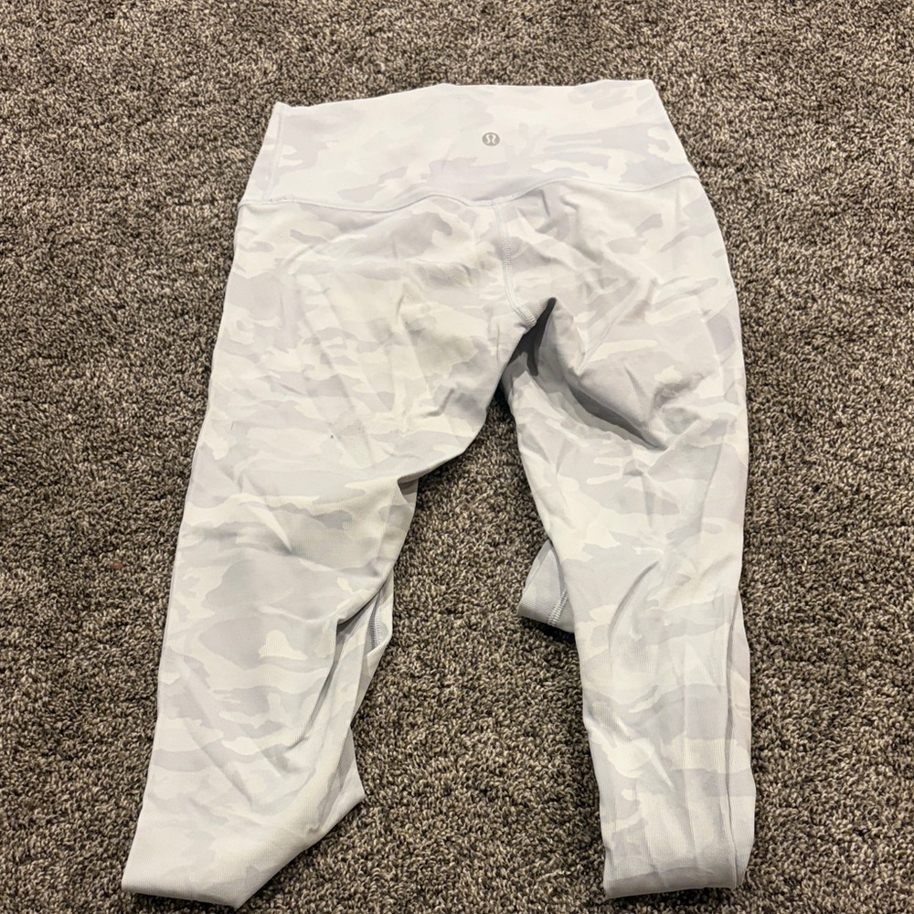 Lululemon Light Gray Camo Leggings